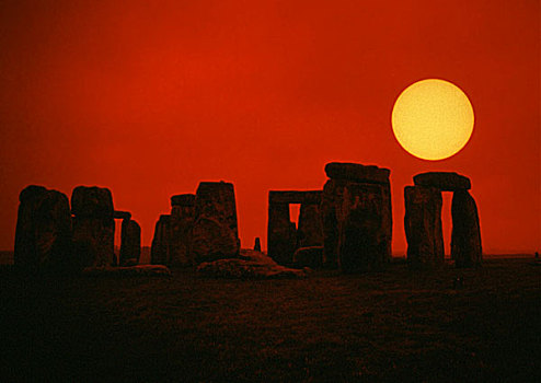 神秘,独块巨石,巨石阵,靠近,索尔兹伯里,英格兰