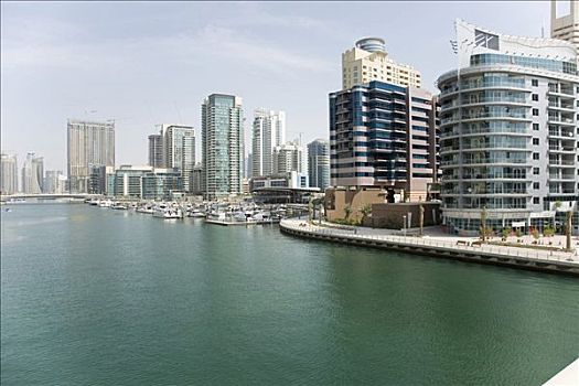 现代建筑,摩天大楼,迪拜,阿联酋,近东