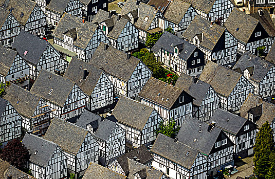 半木结构房屋,历史,城镇中心,北莱茵威斯特伐利亚,德国