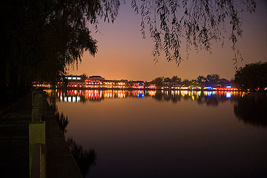 北京什刹海夜景