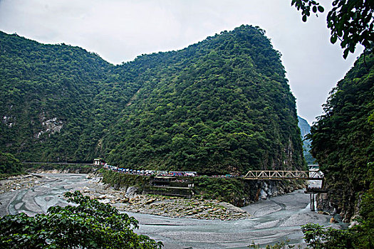 台湾花莲县太鲁阁国家公园大理石峡谷