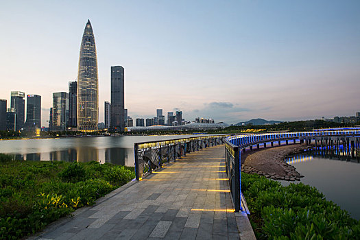 深圳市后海片区夜景