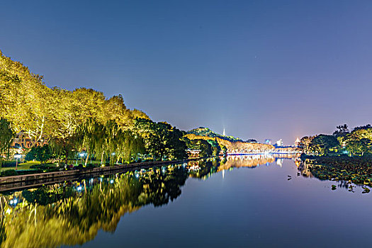 杭州西湖夜景