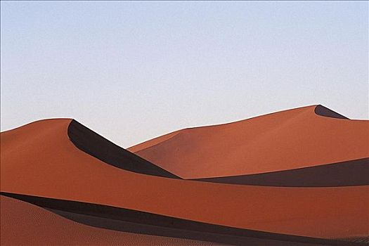 红色,沙丘,沙漠,干旱,索苏维来地区,纳米比亚,非洲