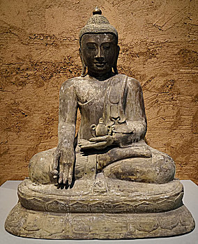 河北省博物院,茶马古道,八省区文物联展,南传佛教铜佛坐像