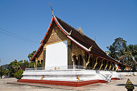 寺院,琅勃拉邦,老挝,亚洲