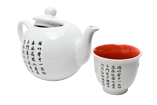 茶具,亚洲,风格,象形文字