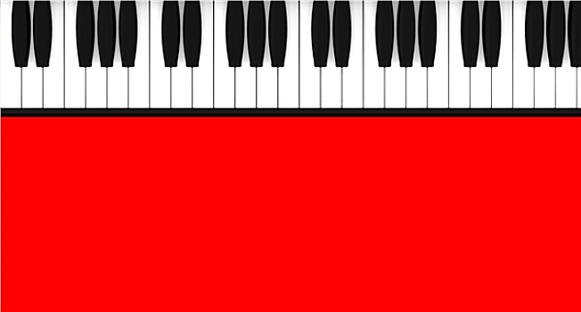 钢琴,背景,红色