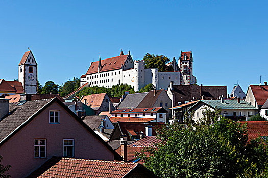 寺院,本笃会修道院,主教管区,斯瓦比亚,巴伐利亚,德国,欧洲