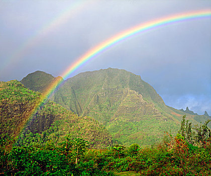 美国,夏威夷,考艾岛,彩虹,画廊