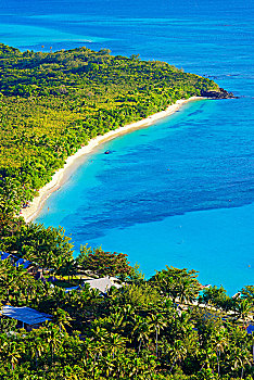 蓝色泻湖,海滩,岛屿,斐济,大洋洲