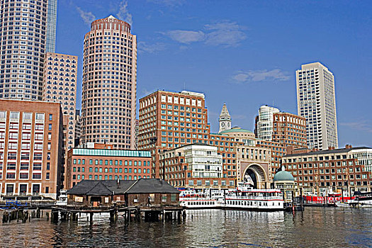 码头,水岸,波士顿,马萨诸塞,新英格兰,美国