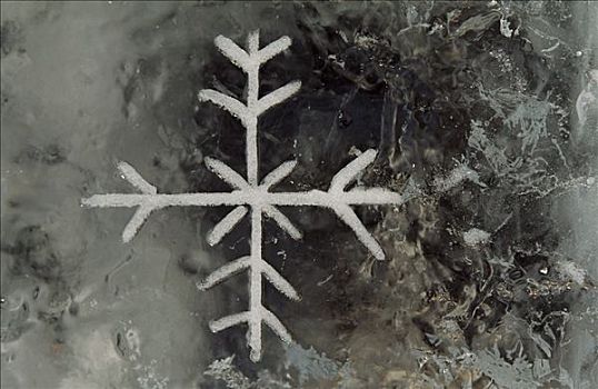 雪花,雕刻,冰壁,阿尔泰,冰,北极圈,挪威北部
