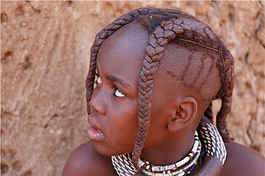 未知,孩子,辛巴部落,纳米比亚