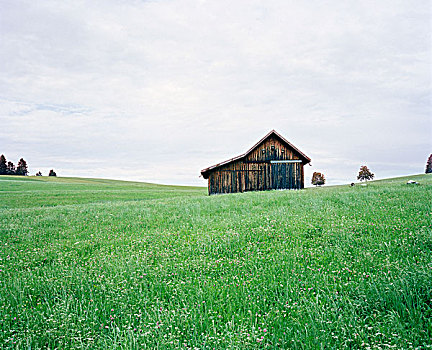 小屋,山