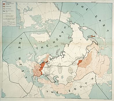地图,展示,苏联,地盘