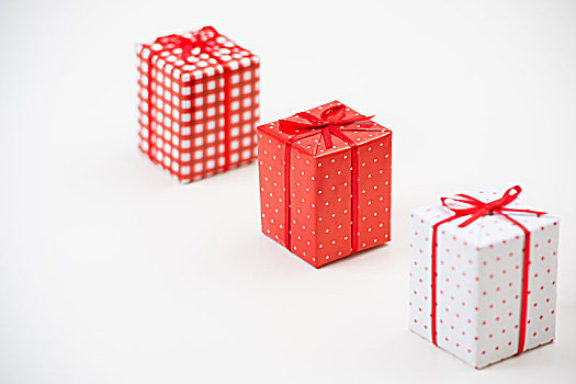 礼盒,圣诞节,礼物,包装,红色,纸,装饰,白色背景,背景