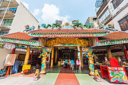 中国寺庙,曼谷,泰国,亚洲