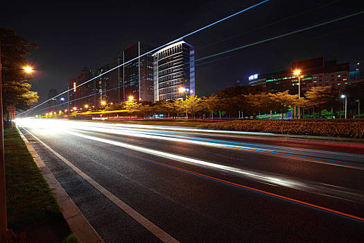 空路,表面,地面,现代,城市,地标,建筑,背景,夜景,深圳,中国