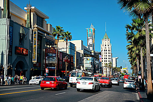 洛杉矶,五月,好莱坞,街道,风景,小,社区,家,世界闻名,电影业