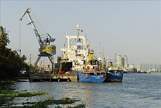 船,港口,西贡,胡志明市,越南,亚洲
