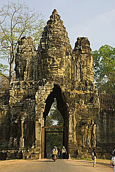 柬埔寨,收获,北方,大门,入口,吴哥窟