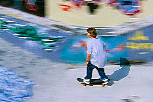 男青年,滑板,溜冰场,维多利亚,温哥华岛,不列颠哥伦比亚省,加拿大