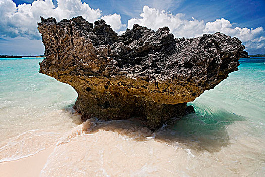 火山岩,石头,岛屿,百慕大