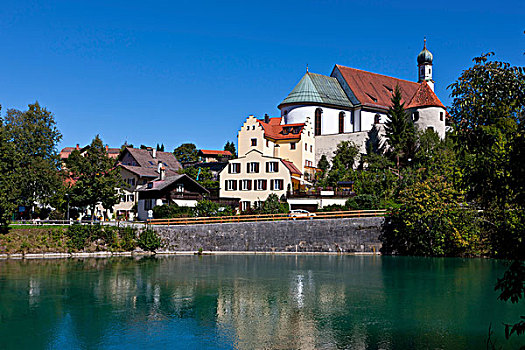 方济各会修道院,河,东方,斯瓦比亚,巴伐利亚,德国,欧洲
