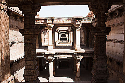 建筑细节,建筑,阿默达巴德,古吉拉特,印度