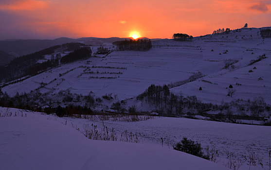 冬季吉林雪村-松岭美景如画