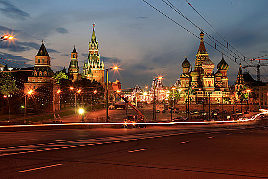 莫斯科户外傍晚景观
