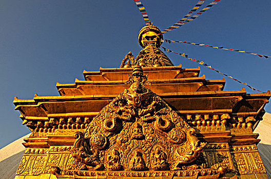 佛像,金色,加德满都,加德满都山谷,尼泊尔,亚洲