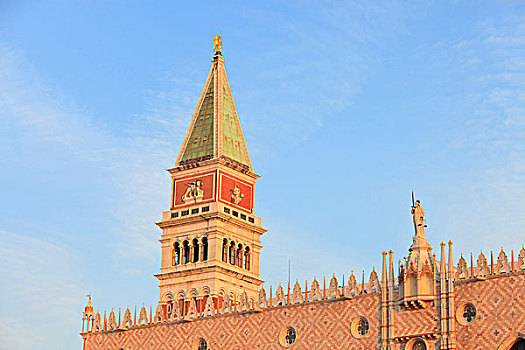 钟楼,圣马可广场,大运河,旅游,威尼斯,意大利,欧洲