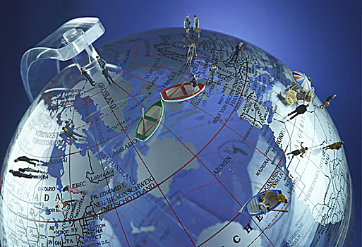 地球,游戏,船,小型,大陆,国家,人,概念,商品,交通,国际贸易,交易,经济,沟通,运输,国际,出口贸易,进口
