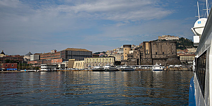 船,码头,城市,那不勒斯,坎帕尼亚区,意大利