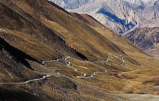 公路,通过,山脉,查谟-克什米尔邦,印度