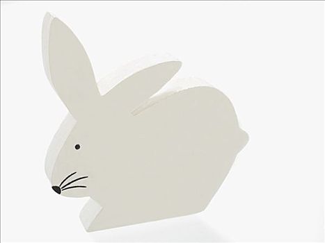 白色,复活节兔子