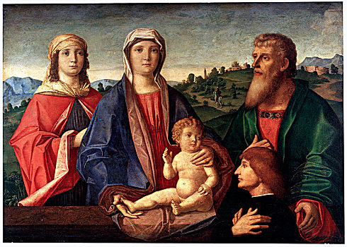 圣母玛利亚,孩子,艺术家,威尼托