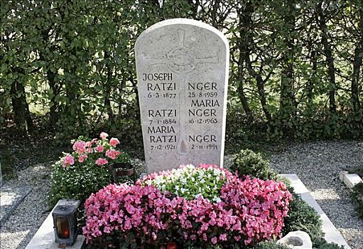 墓地,父母,姐妹,巴伐利亚,德国,欧洲