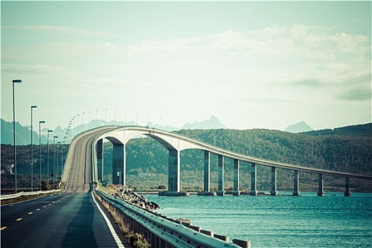 桥,河,挪威