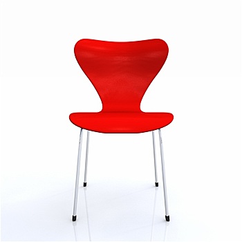 红色,设计师,椅子