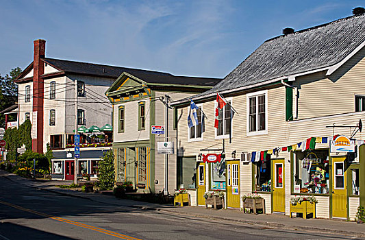 商店,街道,魁北克,加拿大