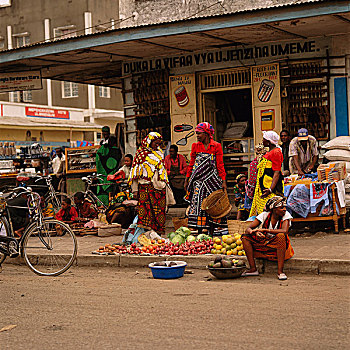 街景,阿鲁沙,坦桑尼亚