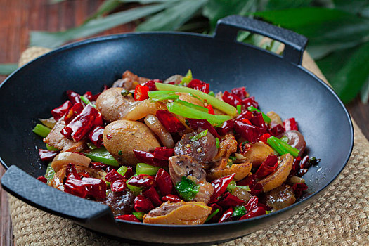 中华美食创意料理干锅回锅肉