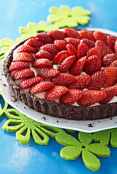 草莓糕点,巧克力,脆皮
