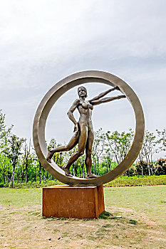 长沙洋湖体育公园雕塑－运动女神