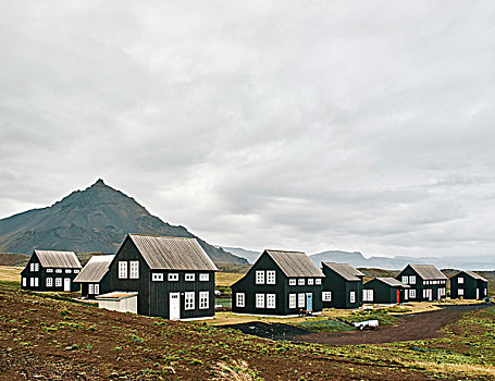 风景,传统,冰岛,房子,雷克雅未克