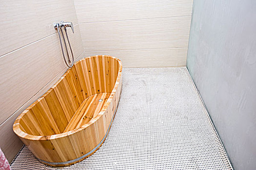 木质,浴缸,浴室