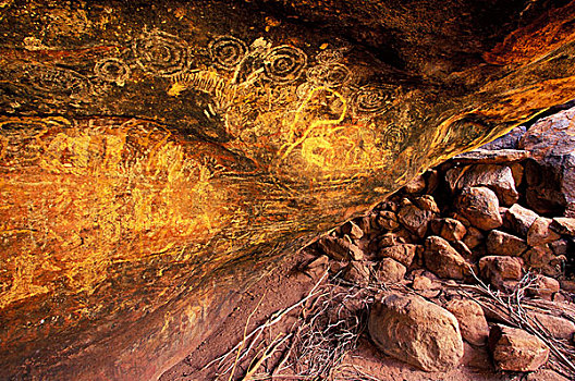 澳大利亚,土著,洞穴,岩石艺术